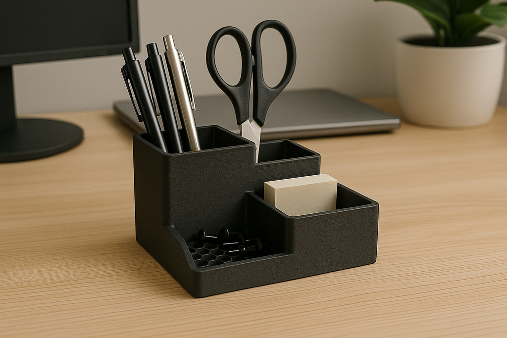 Moderní stojan na kancelářské potřeby