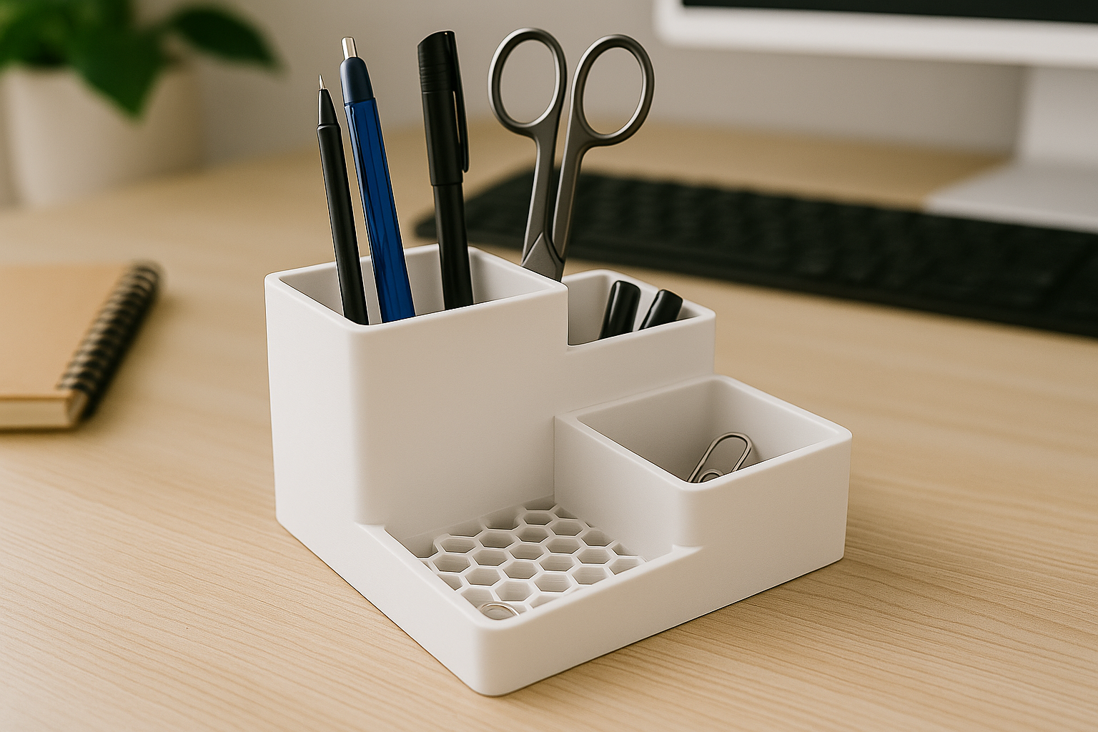 Moderní stojan na kancelářské potřeby